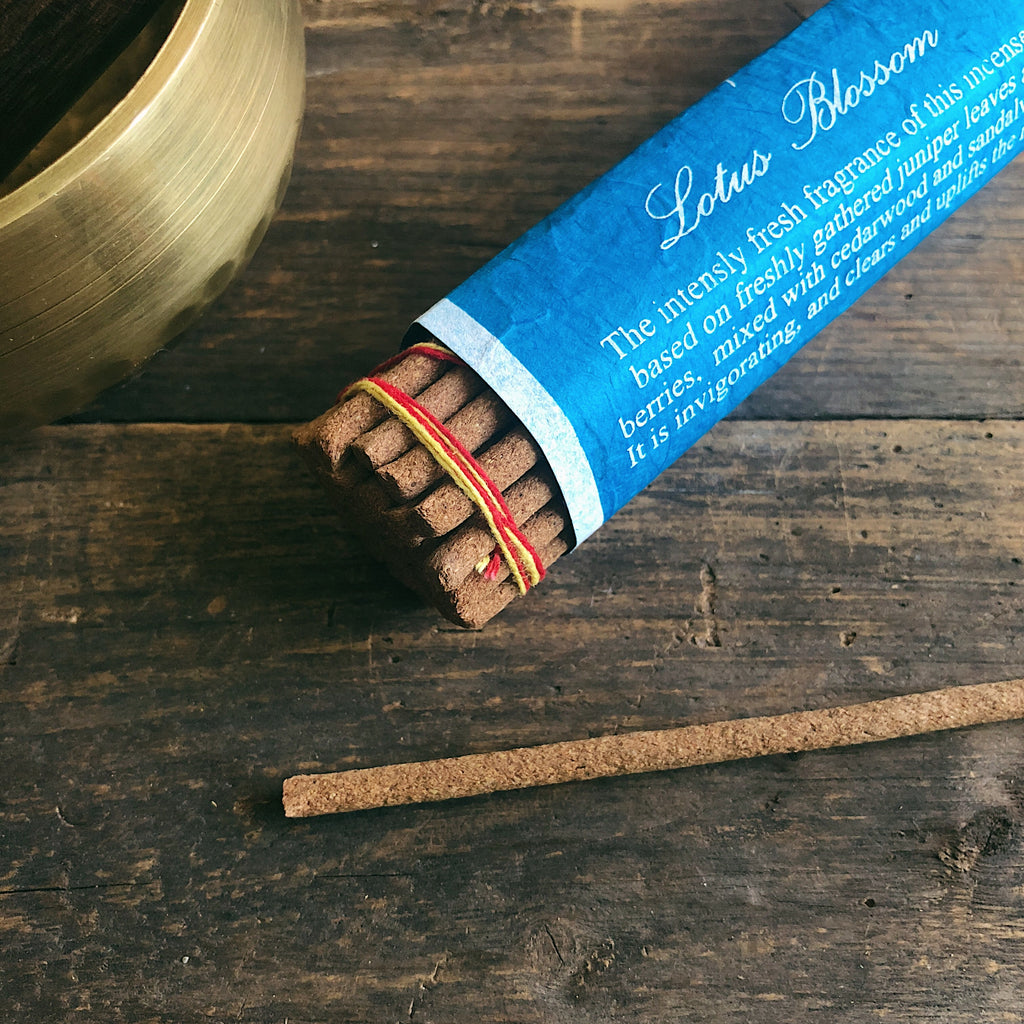 Lotus Blossom Incense- Handcrafted by Tibetan Nuns
